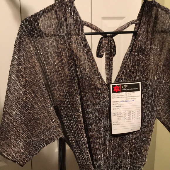 River Island Shiny Animal Print Dress - Picture 2 of 5